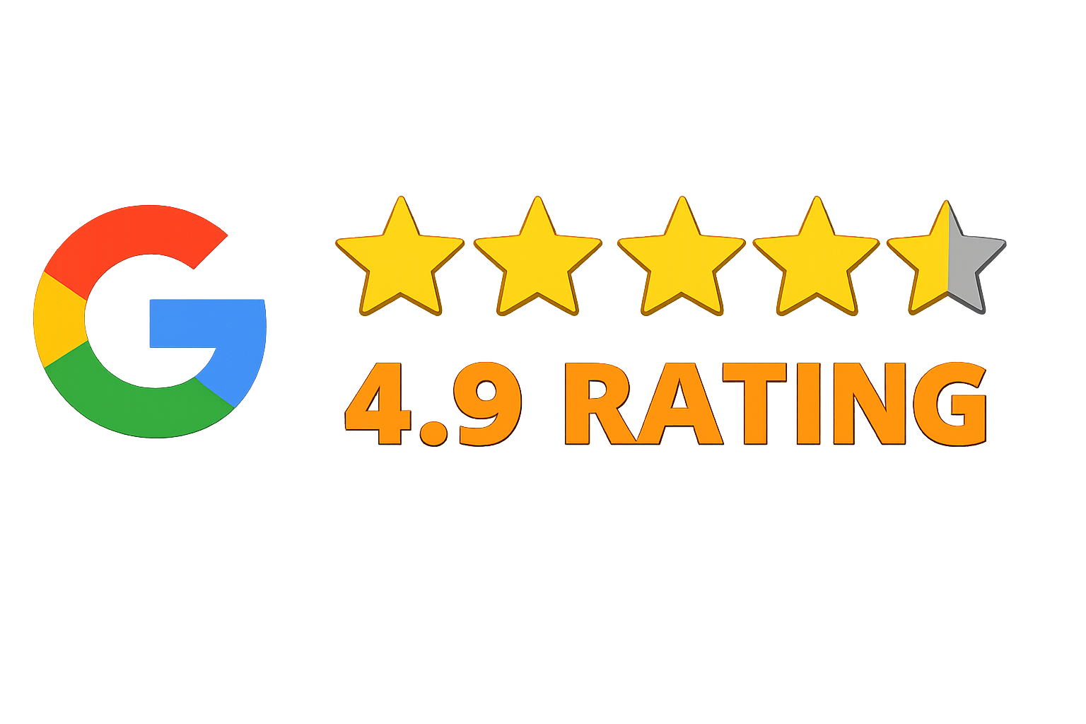 Google 4.9 star rating